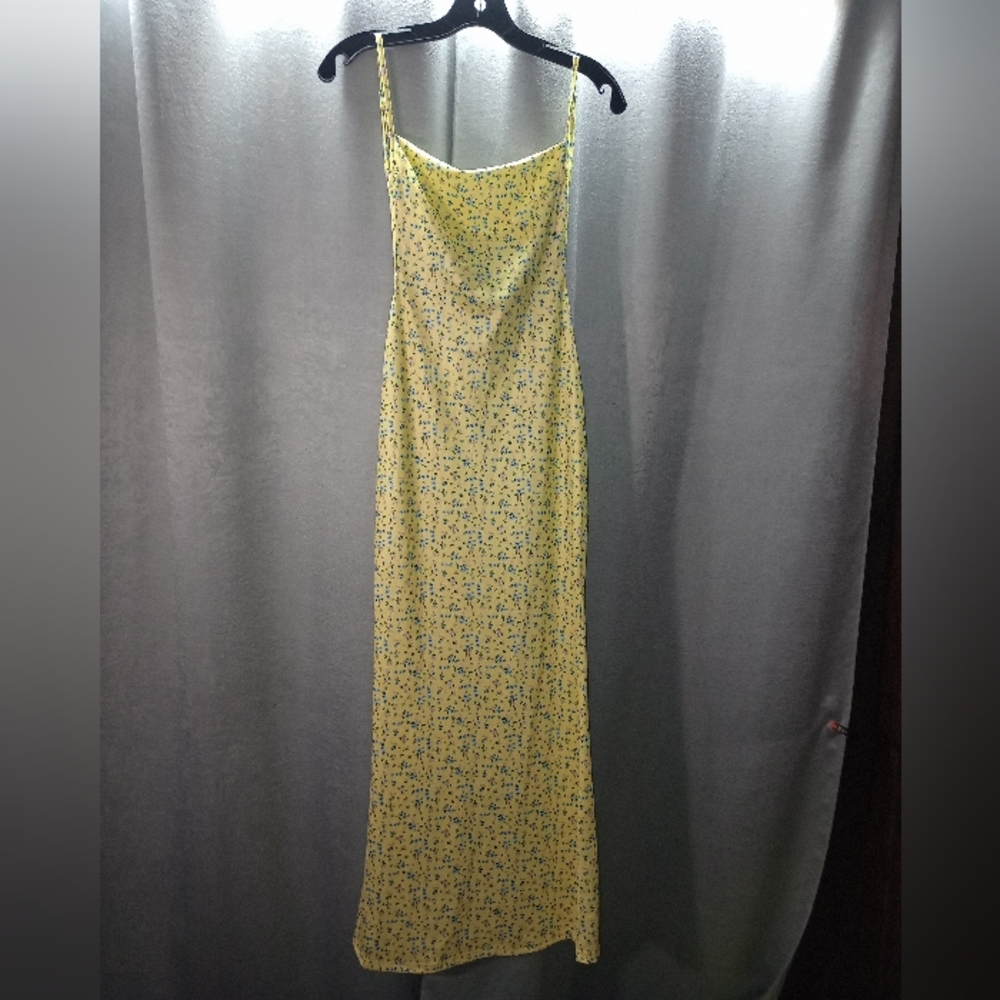 New Yellow Floral Maxi Dress